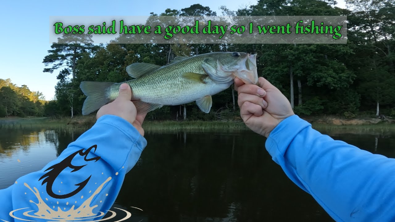 Boss said have a good day so i went fishing lol #russelllake #gabassfishing #bassfishing