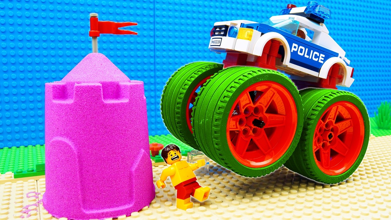 LEGO BUILDING SUPER POLICE BULLDOZER vs STEAMROLLER BUILDING