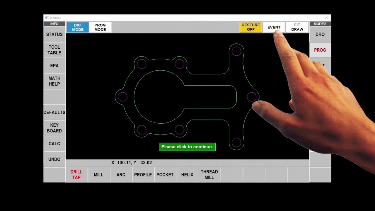 The Power of ProtoTRAK Touch Screen DXF