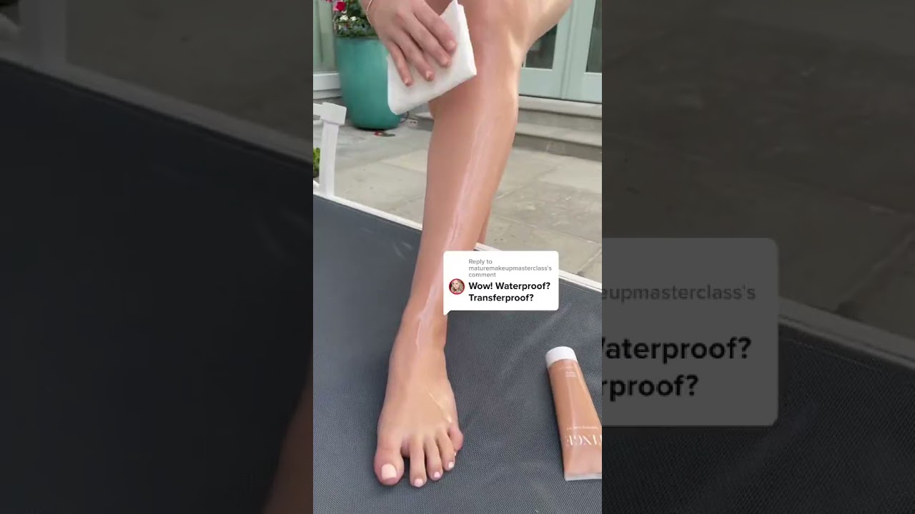 transfer + water resistant body makeup!