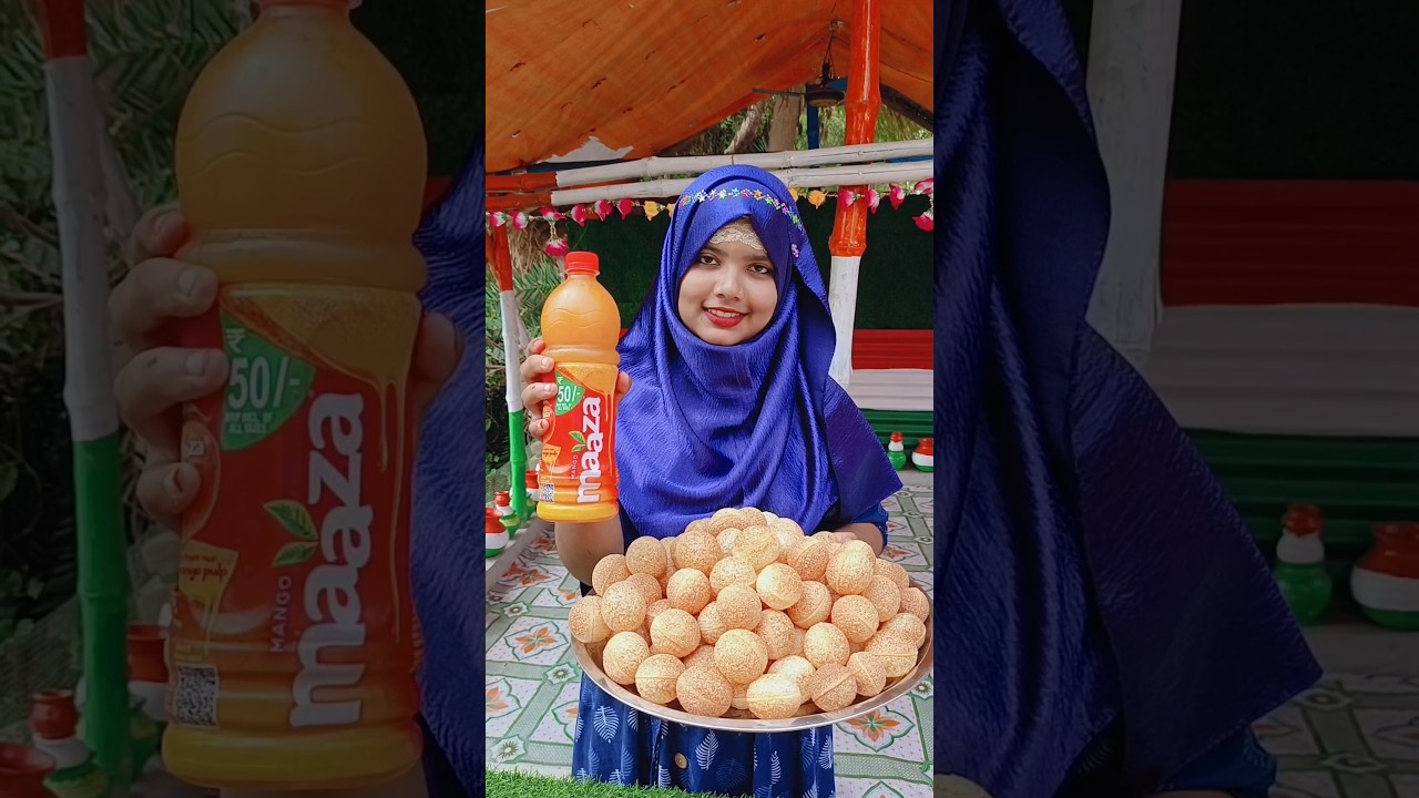Mango Maaza fuchka.pani puri recipe #shorts #fuchka #panipuri #trending