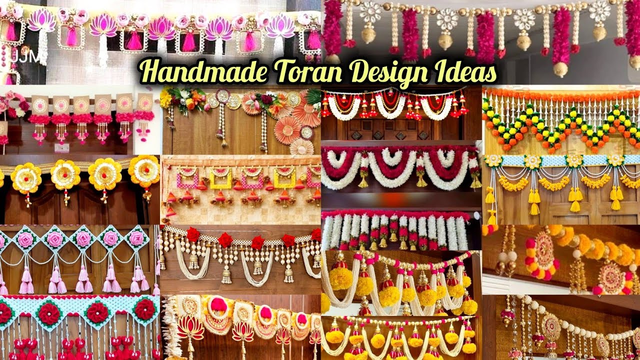 Handmade Toran Design Ideas, Trendy Door Hanging Toran for Diwali & Home Decoration.