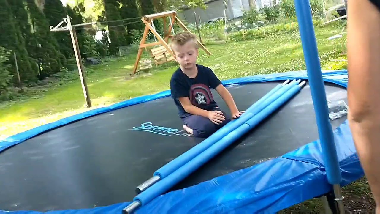 How to Setup Assemble a Serena Life Trampoline with Net #HowTo #Trampoline