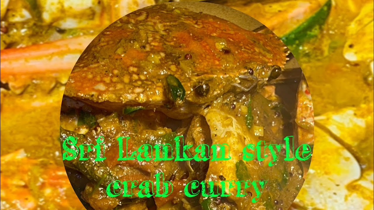 Sri Lankan style crab curry made with clay pot