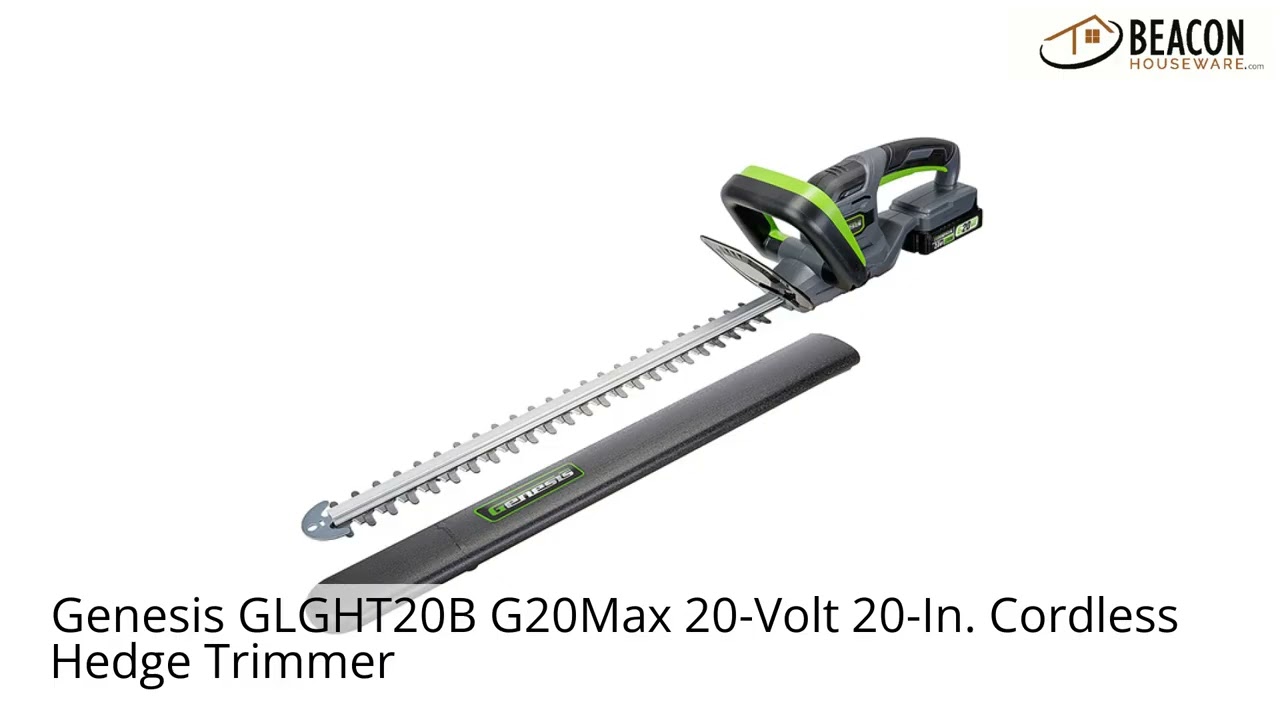 Genesis GLGHT20B G20MaX 20-Volt 20-In. Cordless Hedge Trimmer