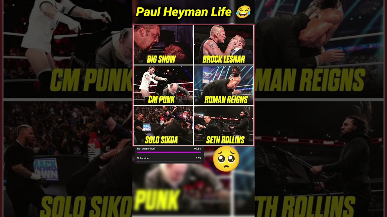 Paul Heyman betrayed Everyone 😂#wwe #awe #shorts #wrestlemania