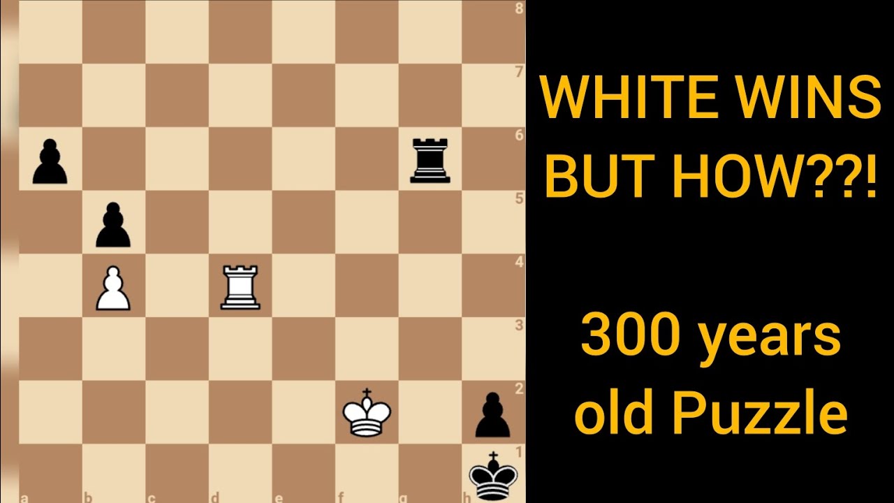White Wins In This 300 Years Old Puzzle. BUT HOW?