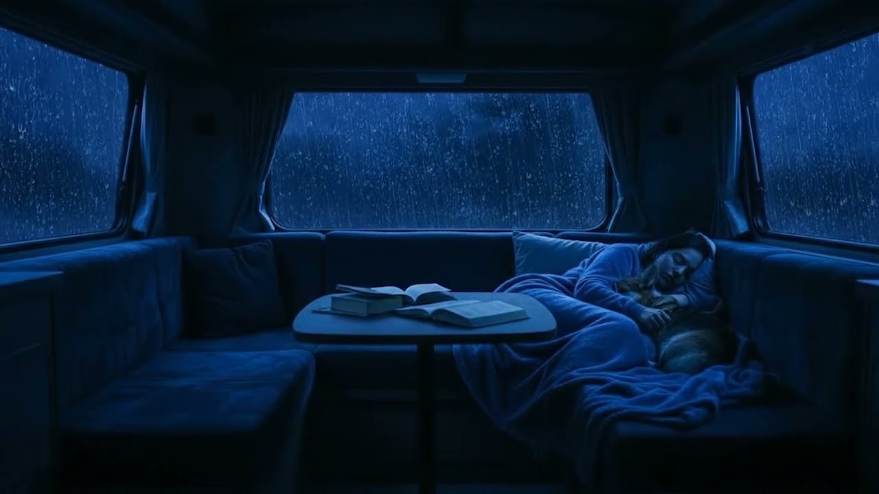 Rain Sounds in a Cozy Truck for Deep Sleep and Relaxation | 3 Hours