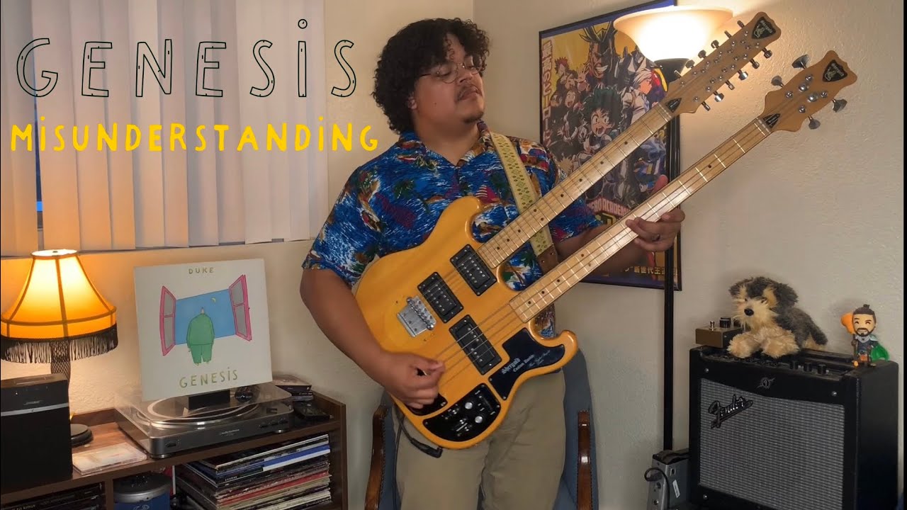 Genesis - Misunderstanding {Bass Cover} With Shergold Doubleneck