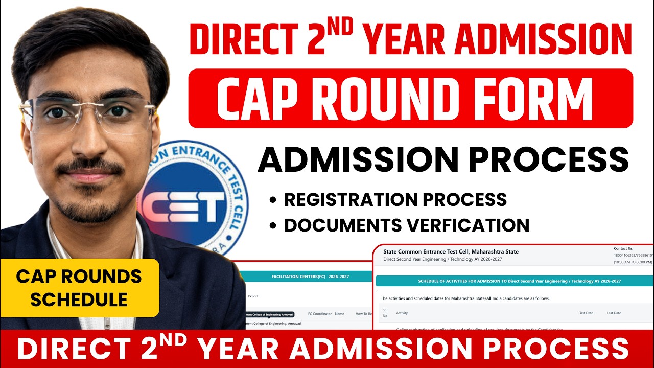 🔥Direct Second Year Admission Started | DSE CAP Registration Process | MSBTE Diploma to Engineering