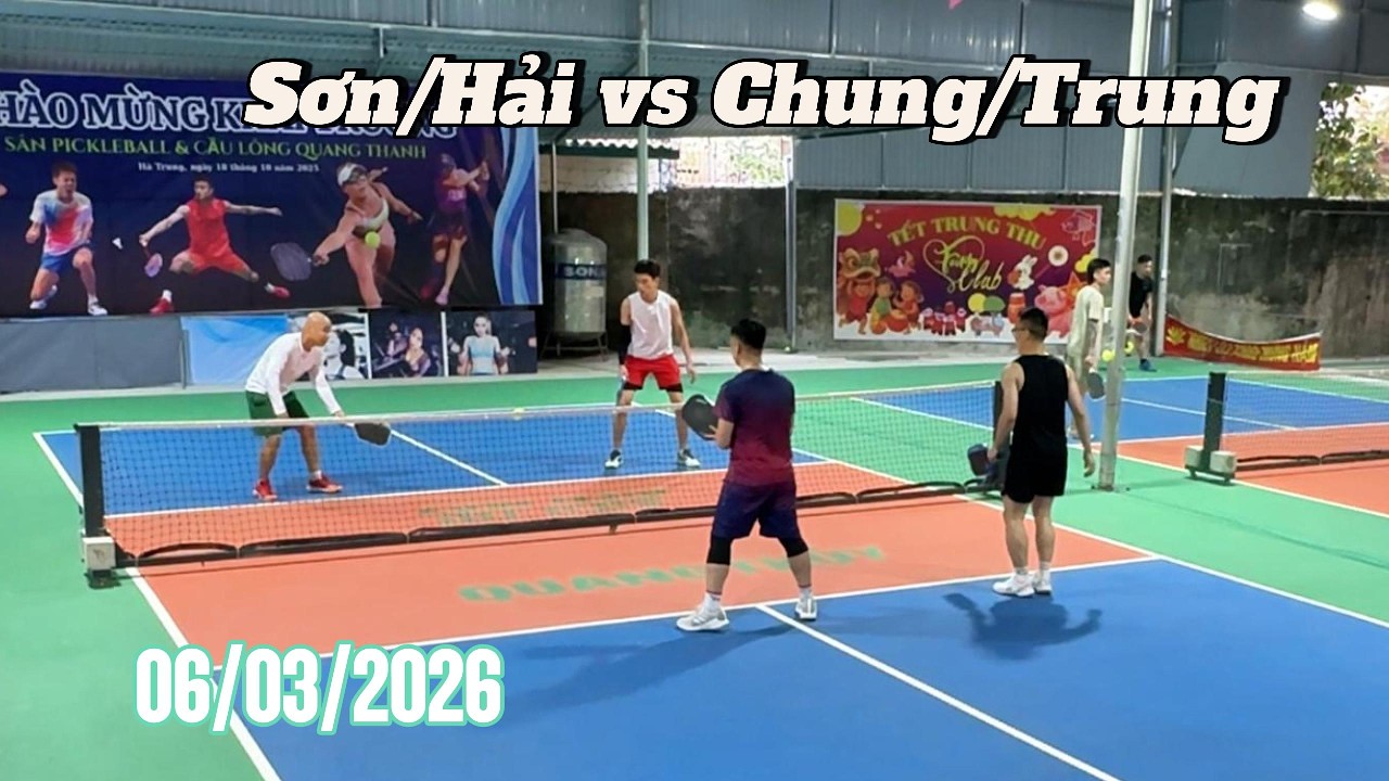 Pickleball Quê Tôi | Sơn/Hải vs Chung/Trung - Sân Pick Quang Thanh
