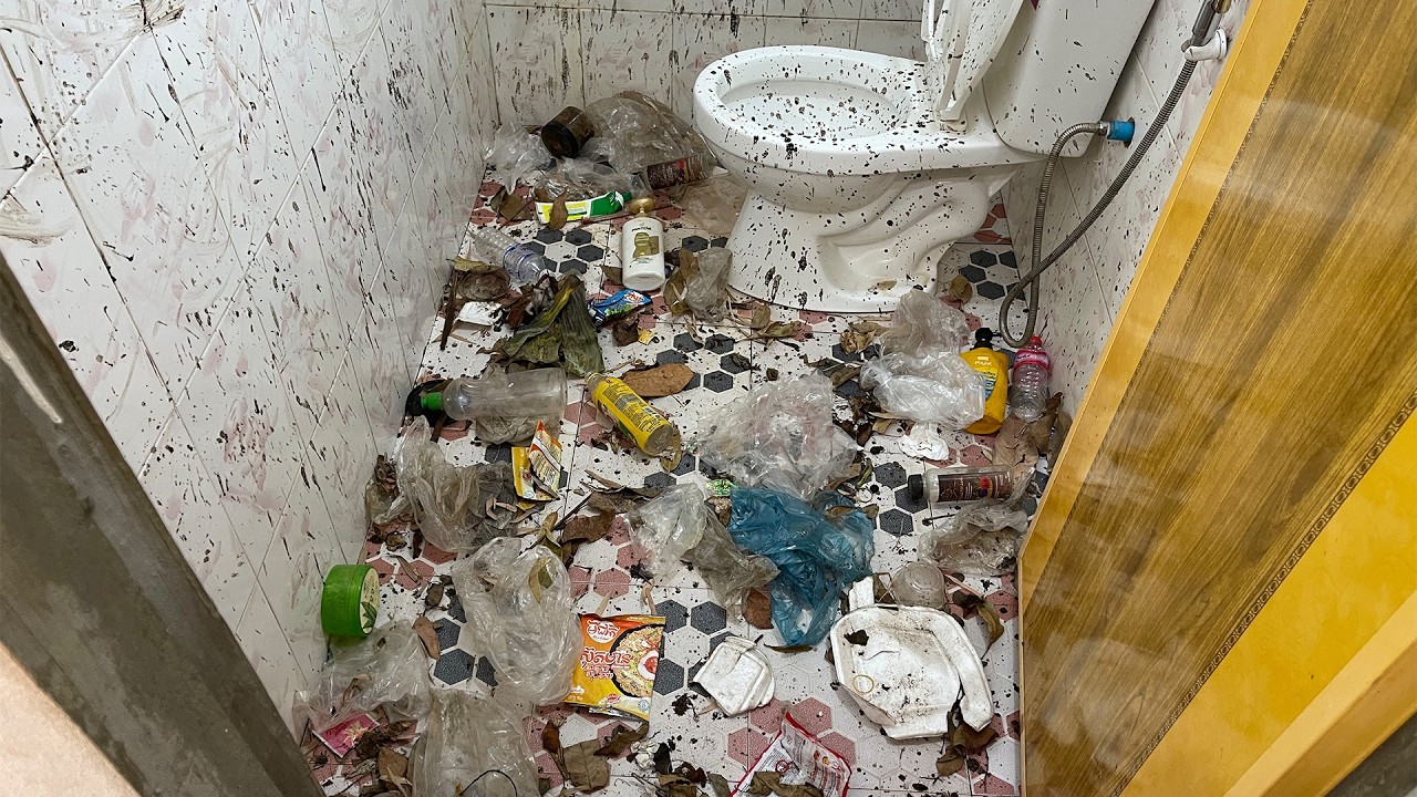 Satisfying ASMR Cleaning bathroom fresh! #satisfying #asmr #cleaning