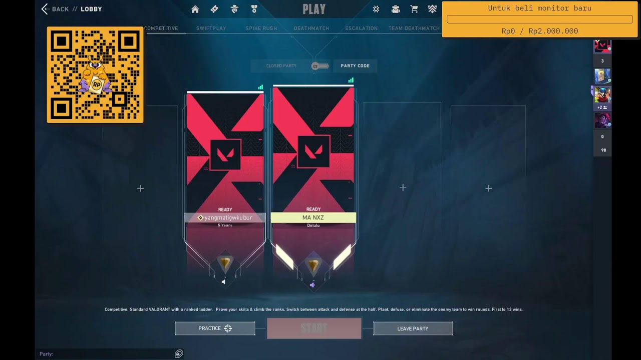 Live Stream valo Bareng @melpinc