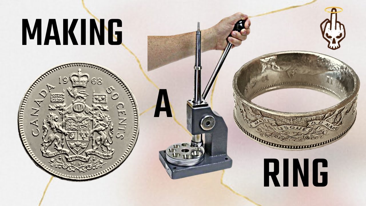 Making a 1968 Canadian 50 Cents Coin Ring