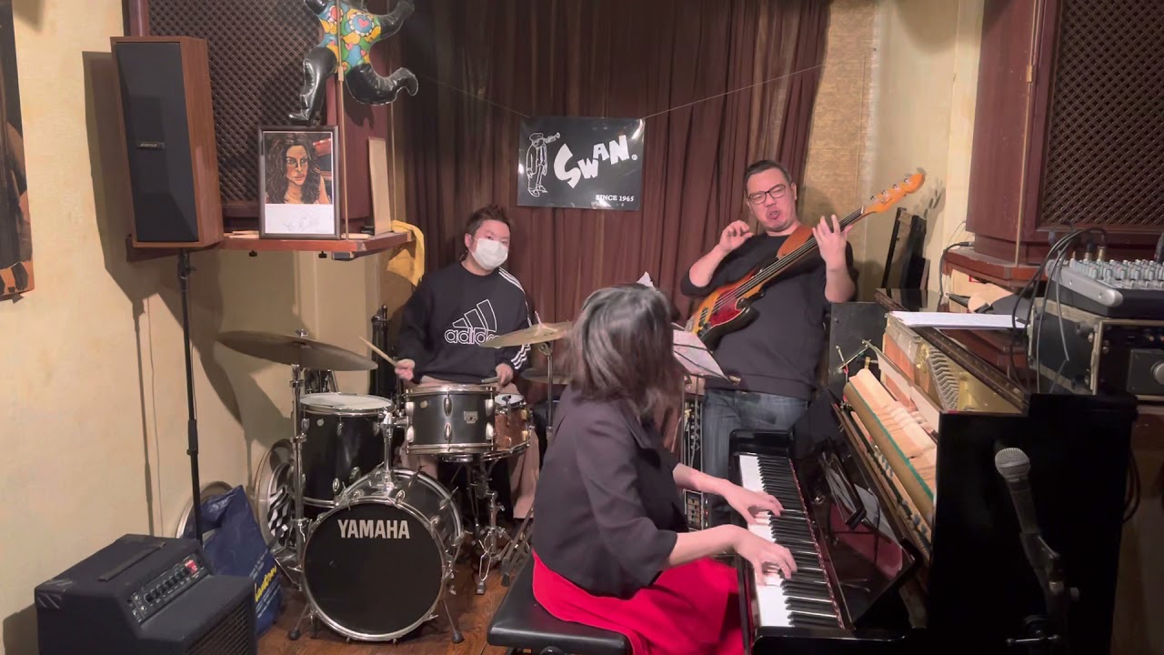 Say No More 【永武幹子(P)Trio！】織原良次(FretlessBass)吉良創太(Ds)  Dec. 10, 2021  at Shin-Tokorozawa Jazz SWAN♪