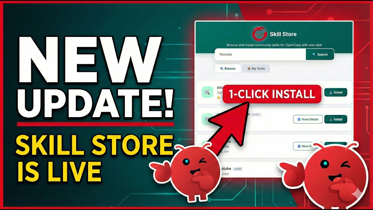 New Openclaw Update! The Skills Store is Live inside ClawLauncher!