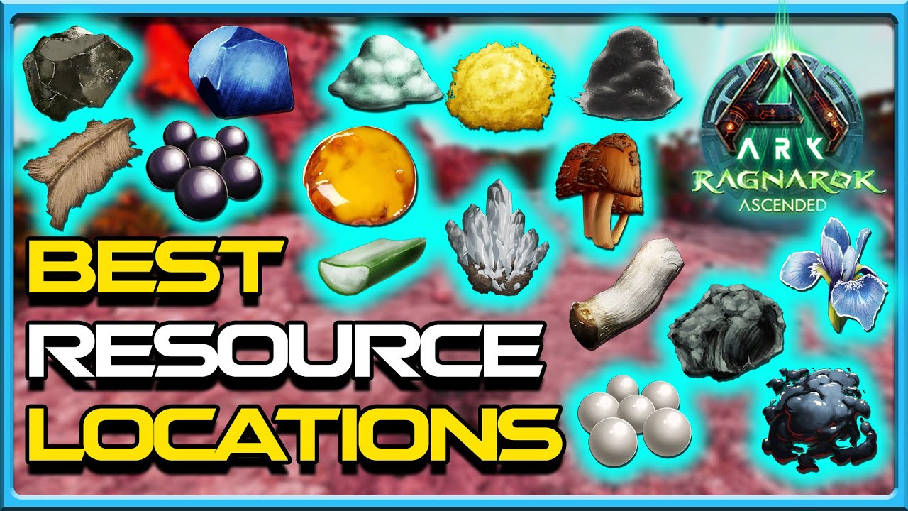 BEST Resource Locations! Where to Find ALL Resources on Ragnarok-ARK Survival Ascended