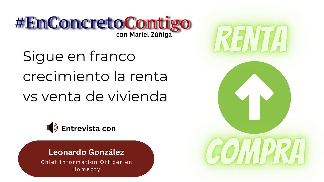 Sigue en franco crecimiento la renta vs venta de vivienda