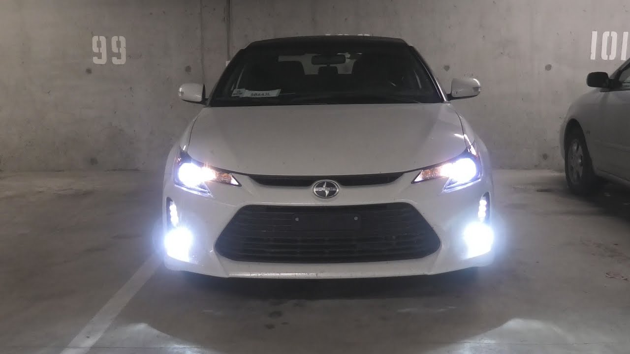 Sealight Super Bright H11 LED Fog Light Bulbs Review And Installation In 2016 Scion TC.