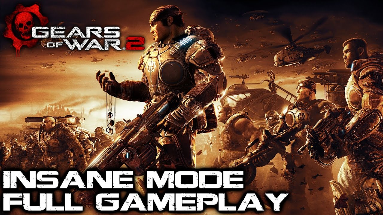 Gears of War 2 Full Gameplay - Insane Difficulty Walkthrough With All Collectible Locations.