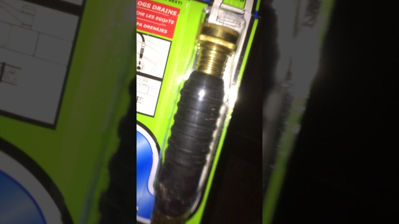 Unclogging a washer drain with drain king
