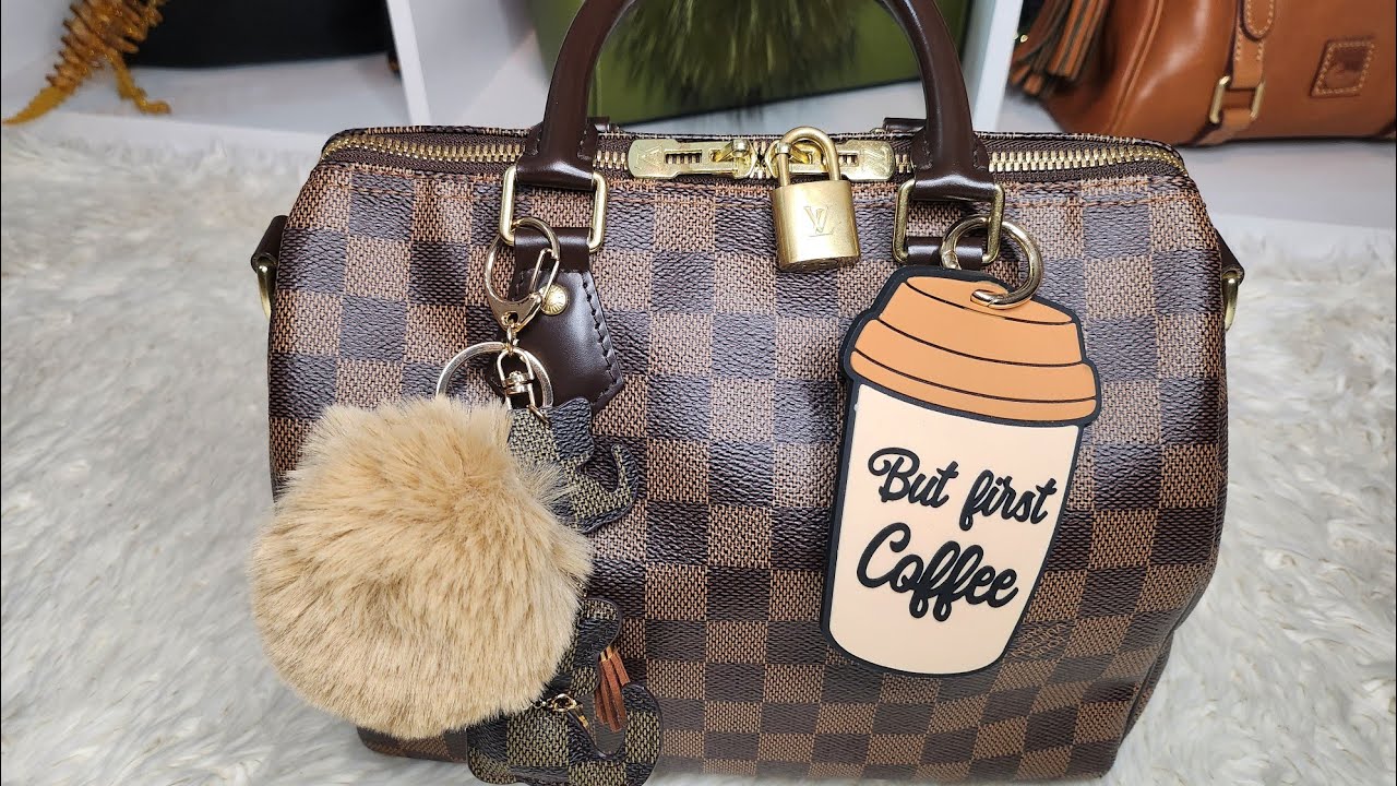 WHAT'S IN MY BAG LOUIS VUITTON SPEEDY B25 TRAVEL EDITION DAY FLIGHT ✈️ 🤎🤎🤎