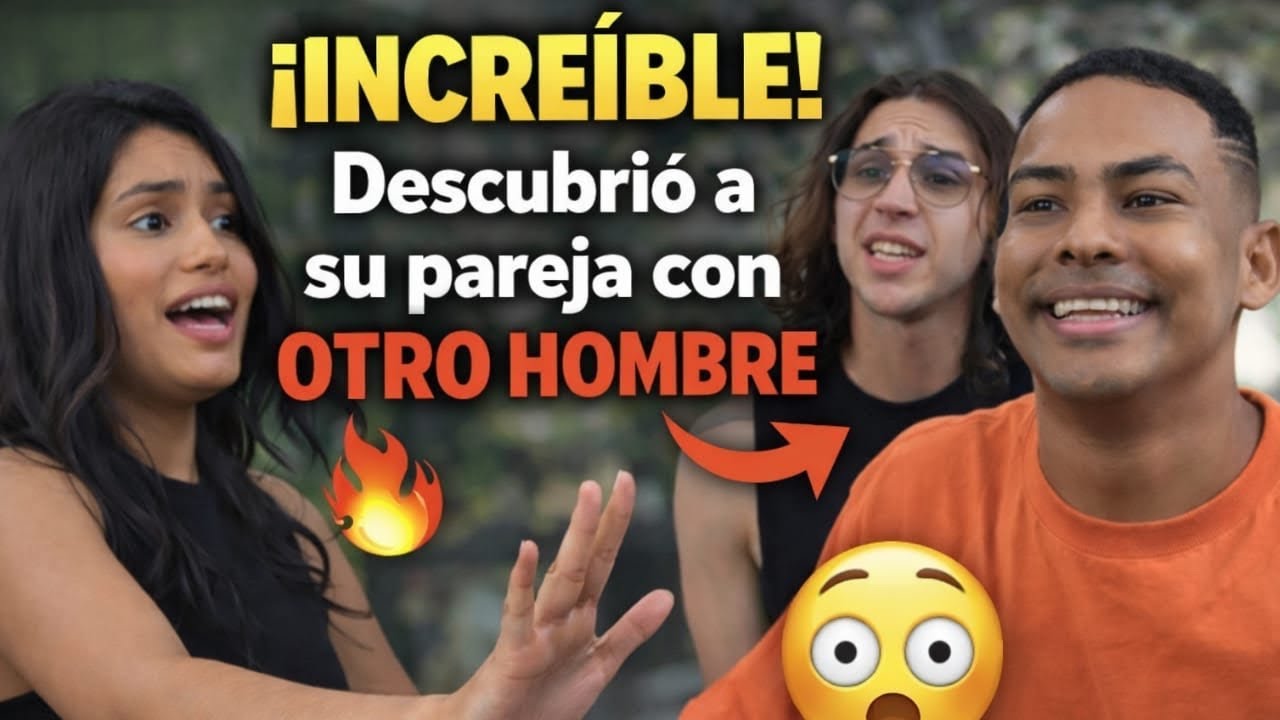 Descubrió a su pareja con otro hombre 