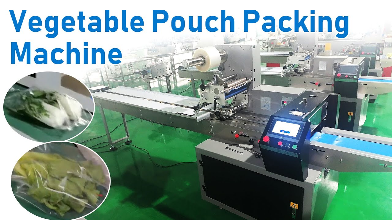 Vegetable pillow packing machine | Automatic vegetable packaging solution: flow wrapping machine