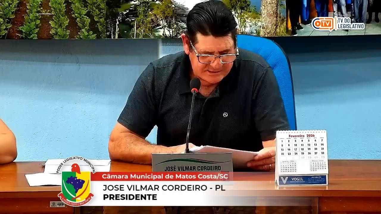 2ª SESSÃO ORDINÁRIA DA CÂMARA DE VEREADORES 09/02/2026