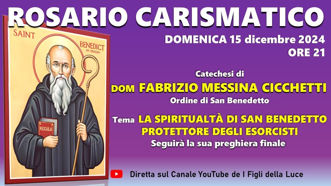 DOM FABRIZIO MESSINA e SAN BENEDETTO, protettore degli esorcisti