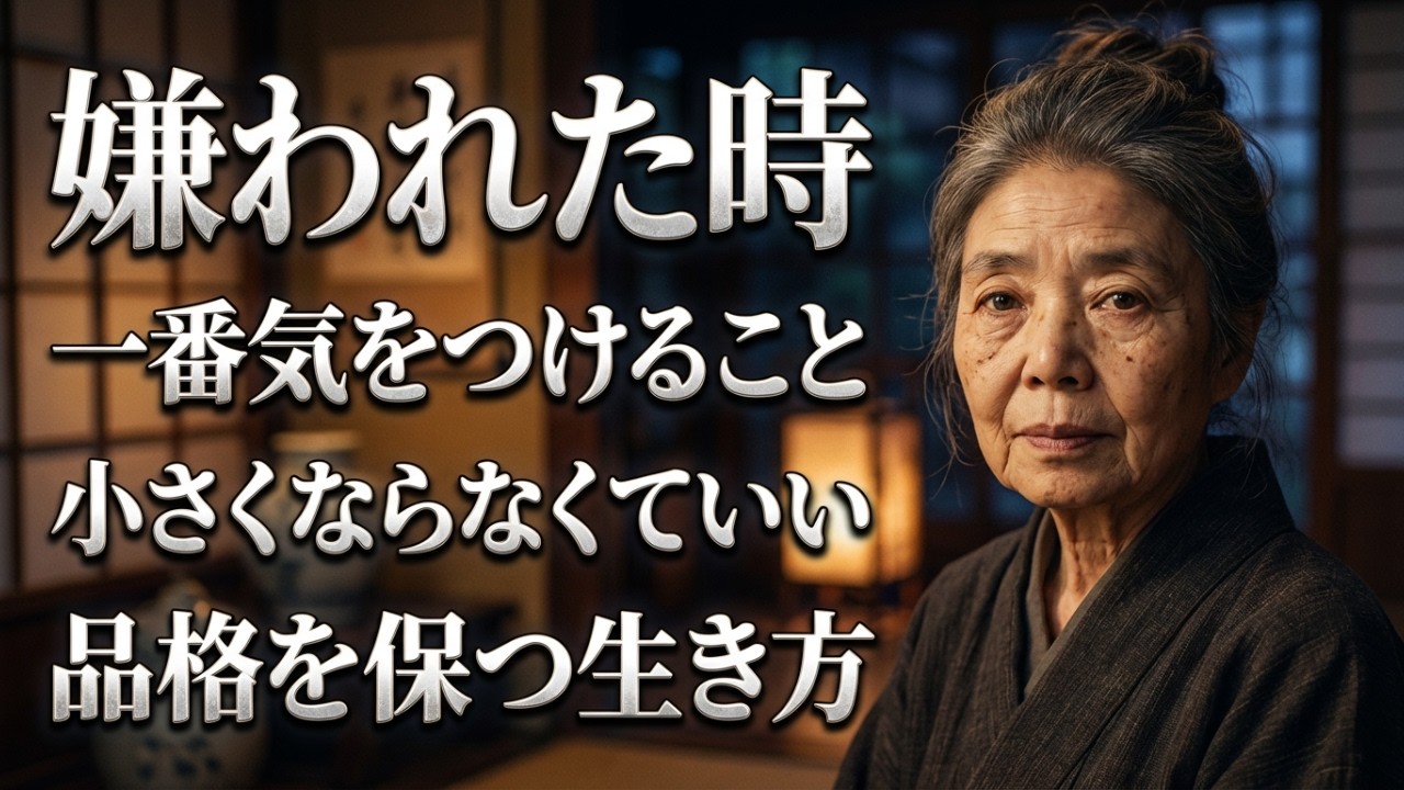 【樹木希林】嫌われた時、一番気をつけるべきこと。未熟な人の前で品格を保つための心構え｜朗読