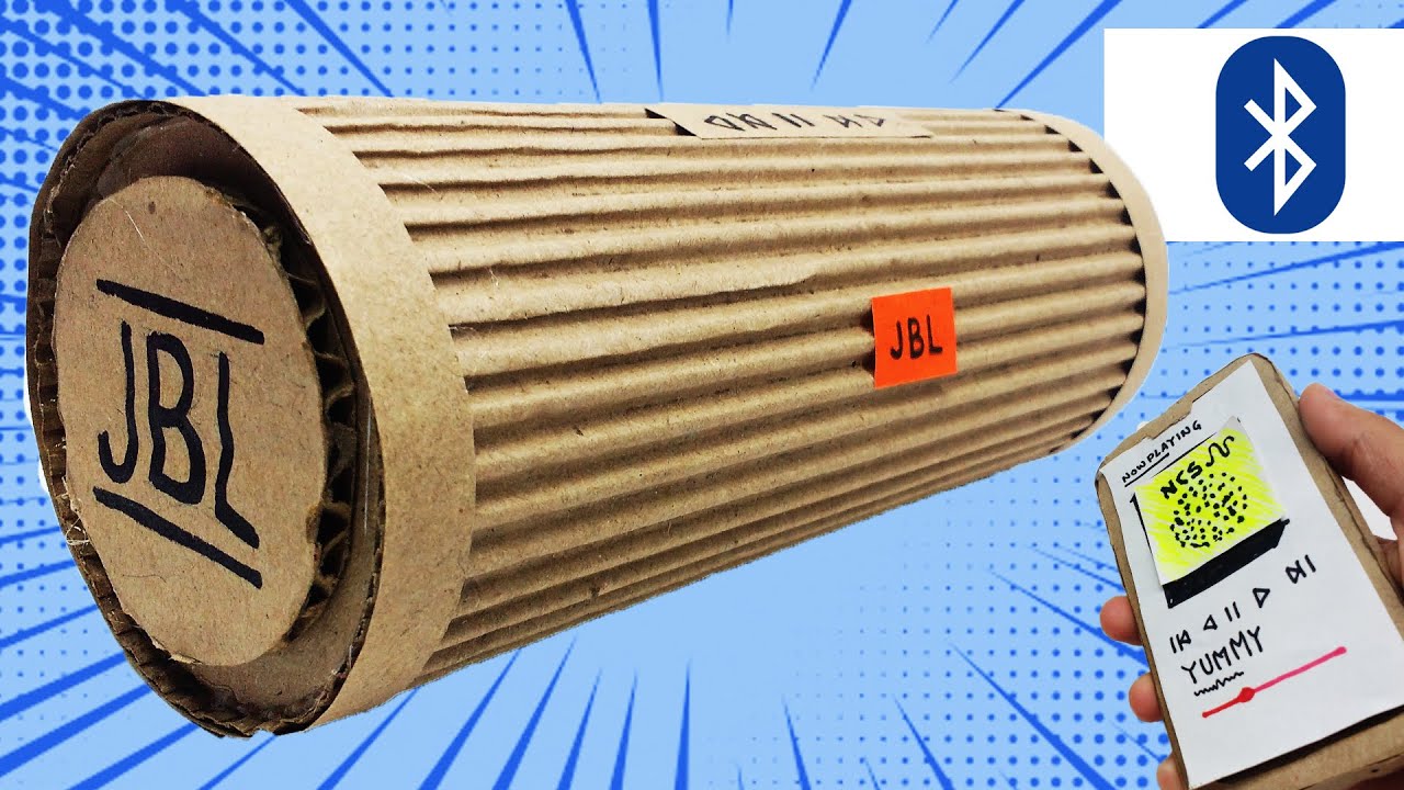 DIY: JBL Multimedia Bluetooth Boombox Speaker From Cardboard | CraftZilla