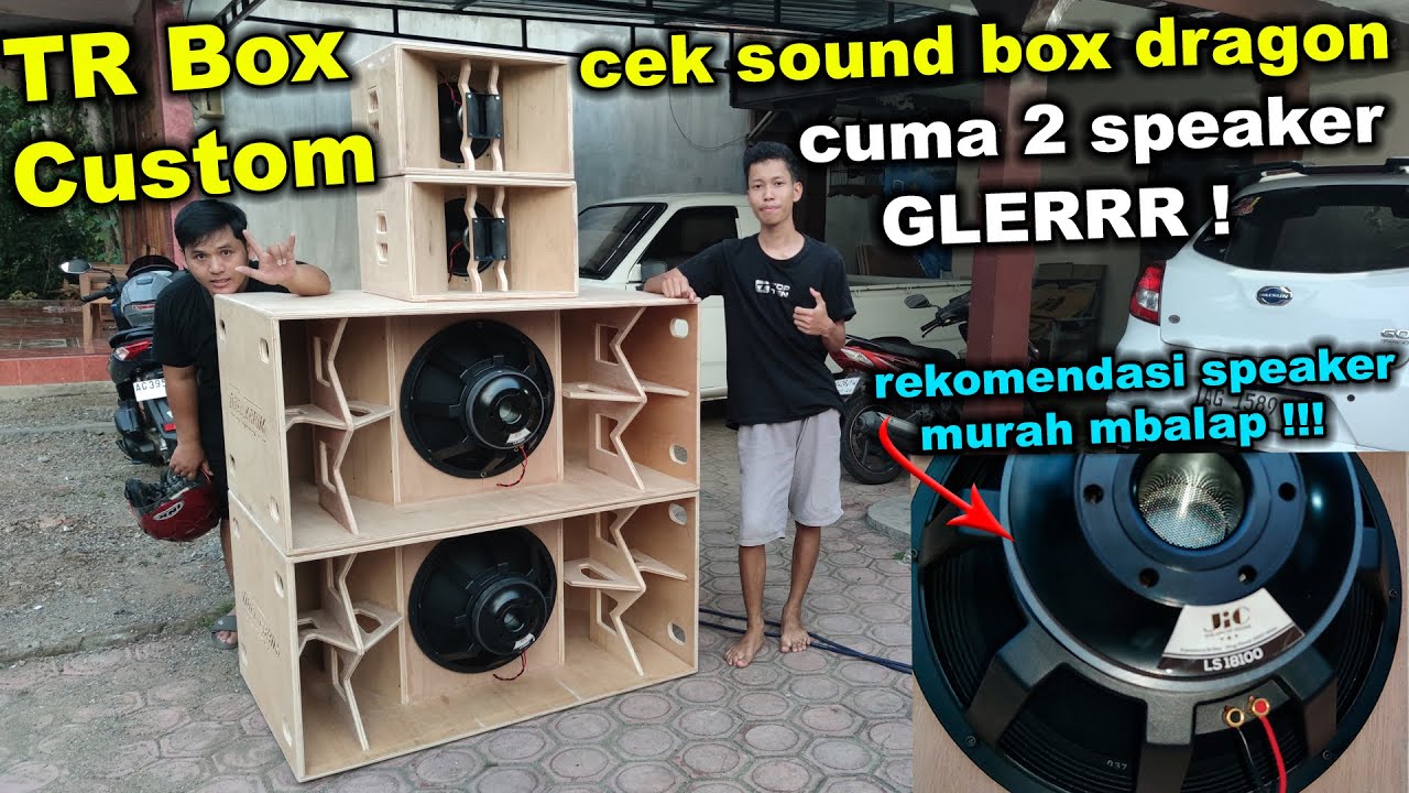 CUMA 2 speaker suara BASS bisa LOSS !! TR box custom riset box DRAGON