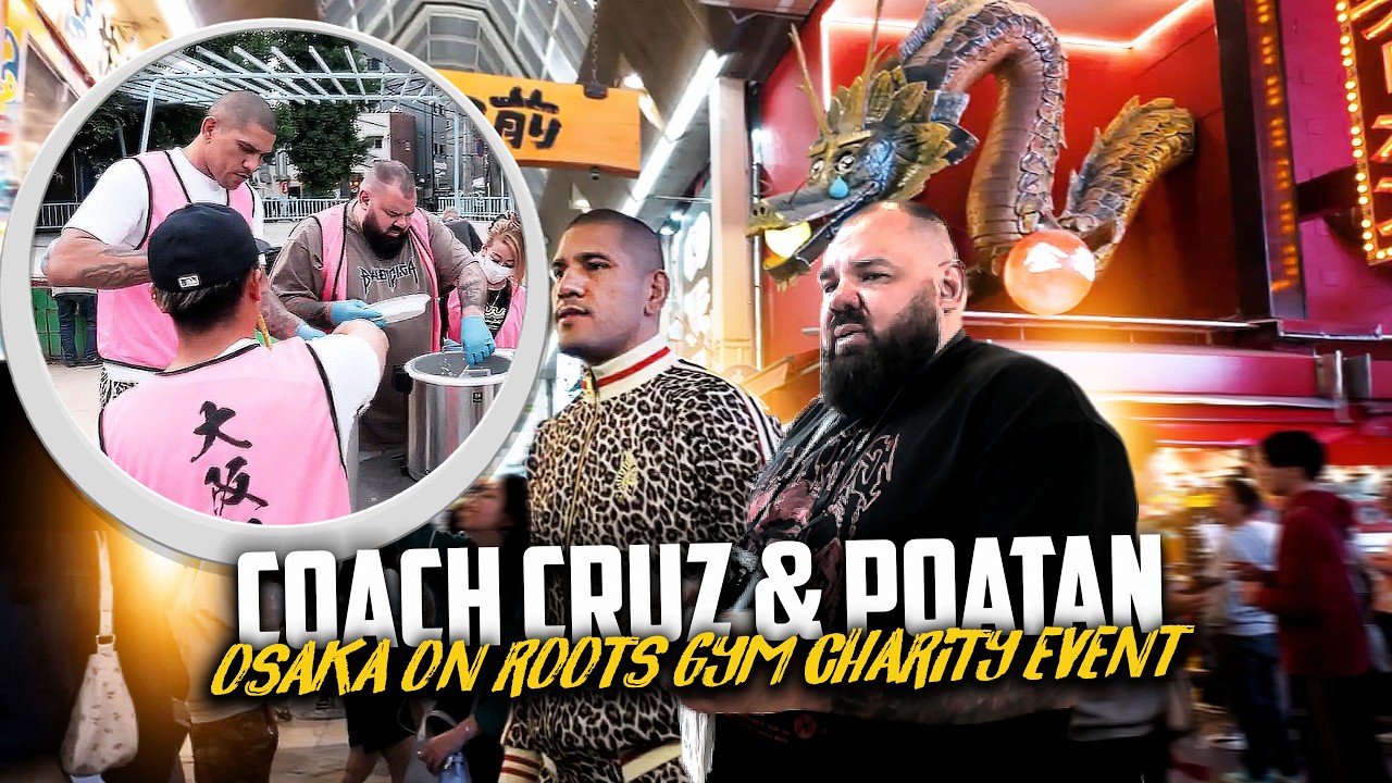 We Helped to give food at the Roots Gym Japan Charity Event