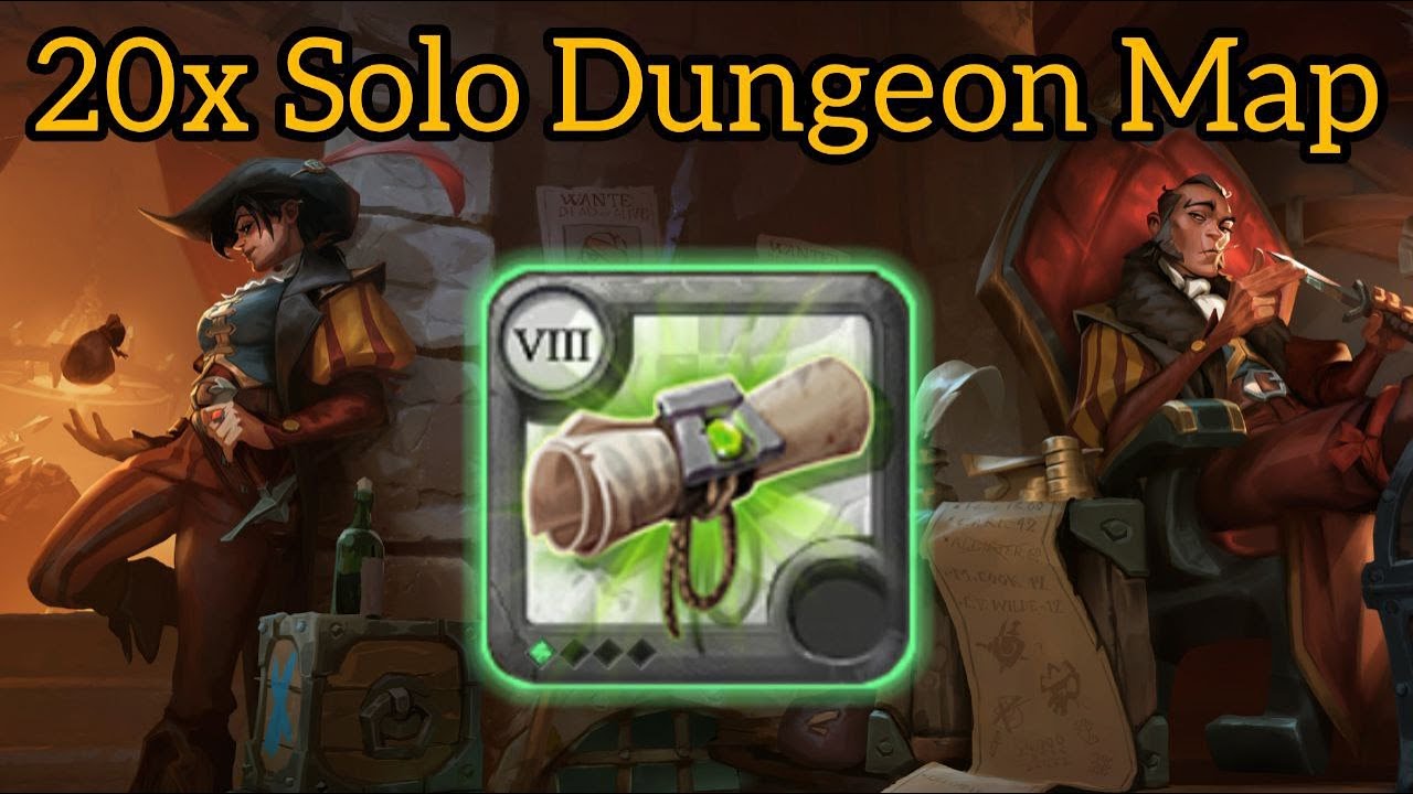 Clearing 20x Solo Dungeon Map's in Albion Online !