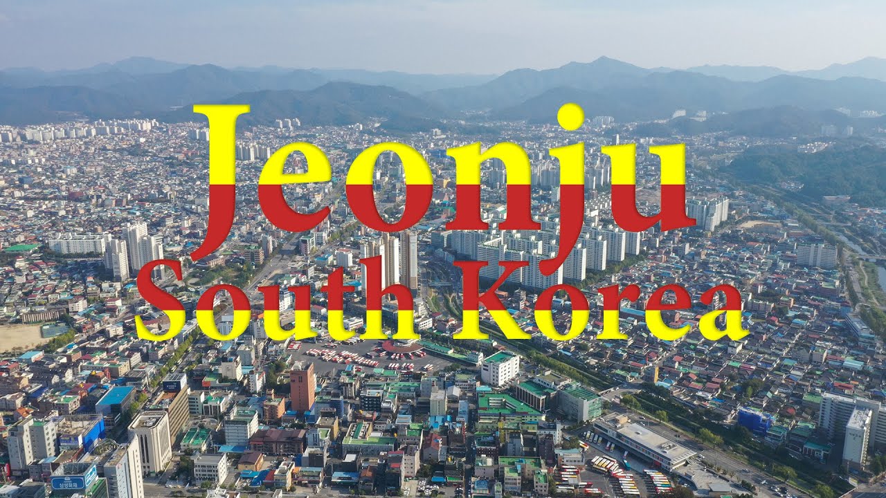 Jeonju - 16th largest city in South Korea | #SkyTravel | 전주, 대한민국 2019 【4K】