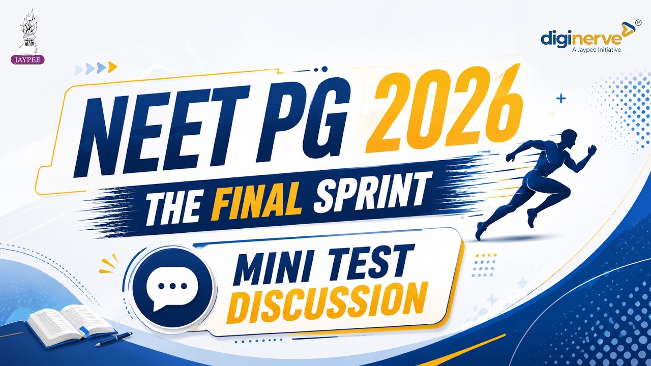 LIVE | Medicine Mini Test Discussion | NEET PG 2026 | Dr Archith Bollor | The Final Sprint