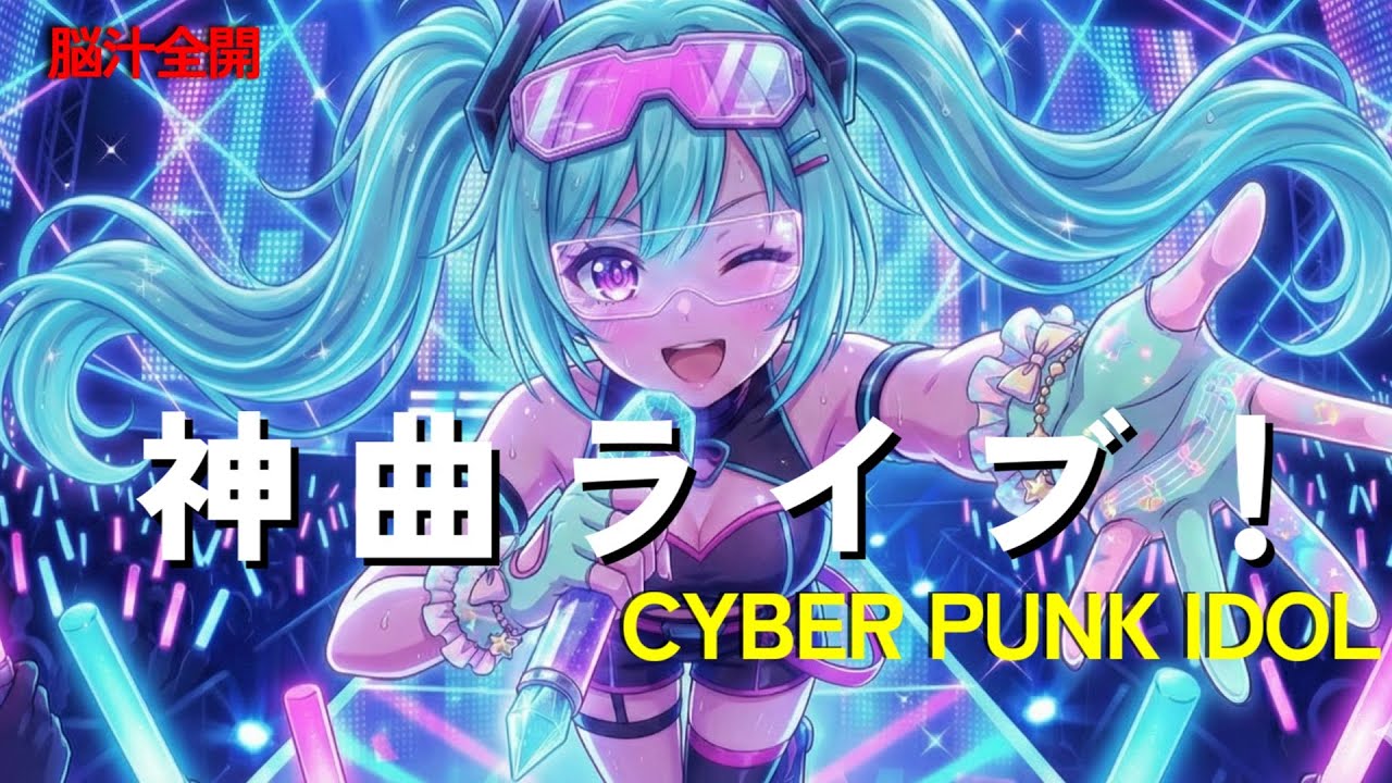 【脳汁全開】最強アイドルの神曲ライブ！爆速「Happy Hardcore」メドレー 🎤 CYBER PUNK IDOL [作業用BGM]