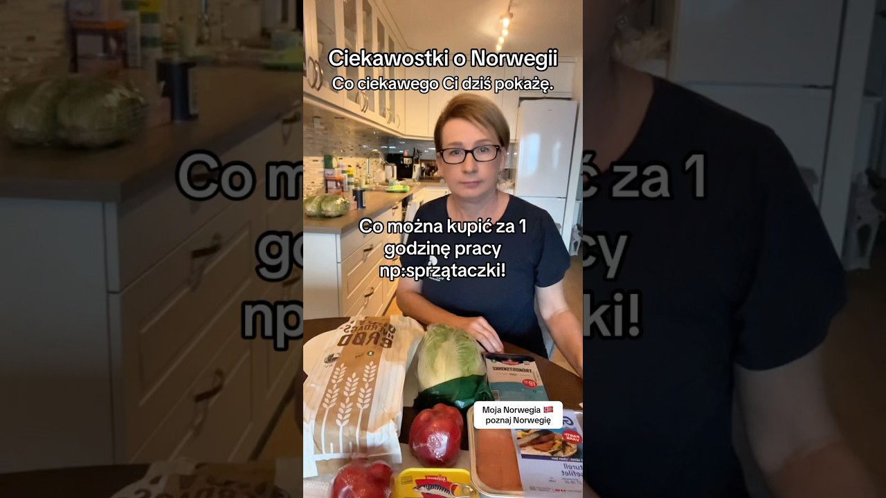 Co można kupić w Norwegii za 1 godzinę pracy np:sprzątaczki.