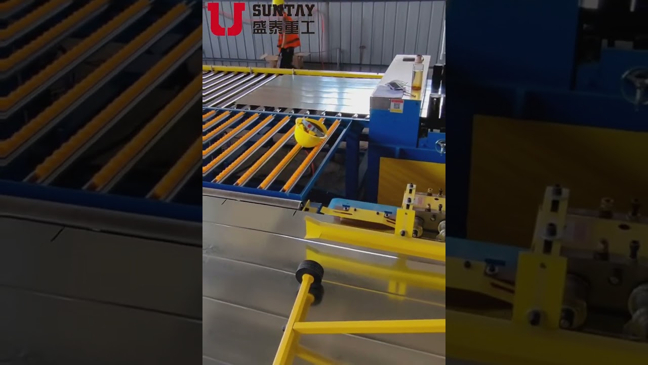Good Quality SUNTAY HVAC Super Auto Duct Production Line 5 duct making machine for sale