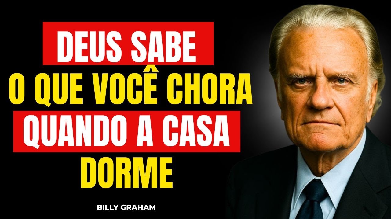 DEUS SABE O QUE VOCÊ CHORA QUANDO A CASA DORME. Billy Graham