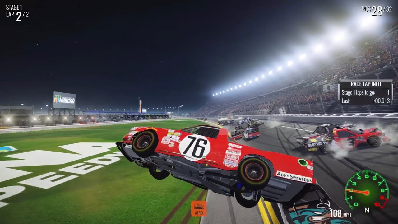 Nascar Heat 2 Crashes #6 (SUPERSPEEDWAY EDITION | BIG ONES)