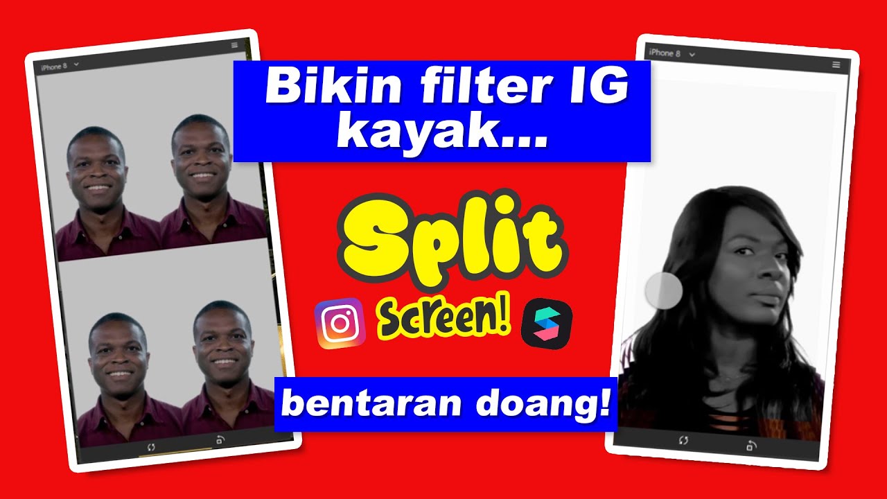 SPARK AR TUTORIAL | Cara membuat filter instagram Split screen/ Multi Screen + Filter Color