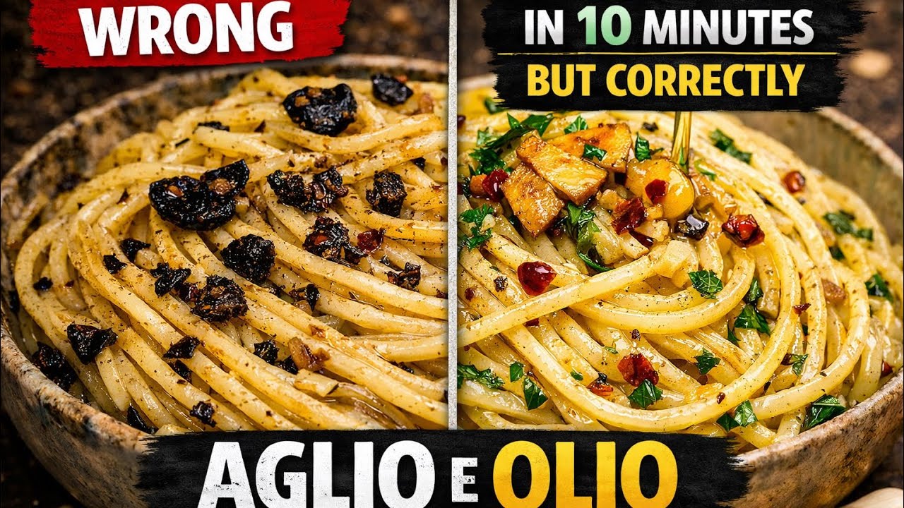 How Italians Make Aglio e Olio at Home | 10-Minute Pasta Recipe