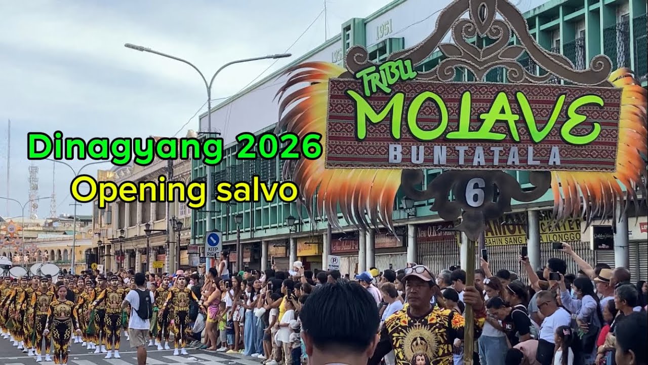 Dinagyang Festival 2026💛 Opening salvo😘 Tribu MOLAVE❤️ street dance💃🕺 #iloilocity 