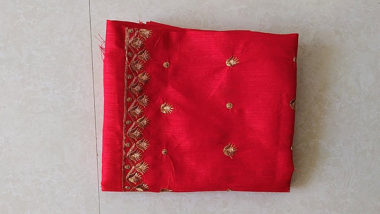 Lace designer blouse cutting and stitching back neck | blouse designs