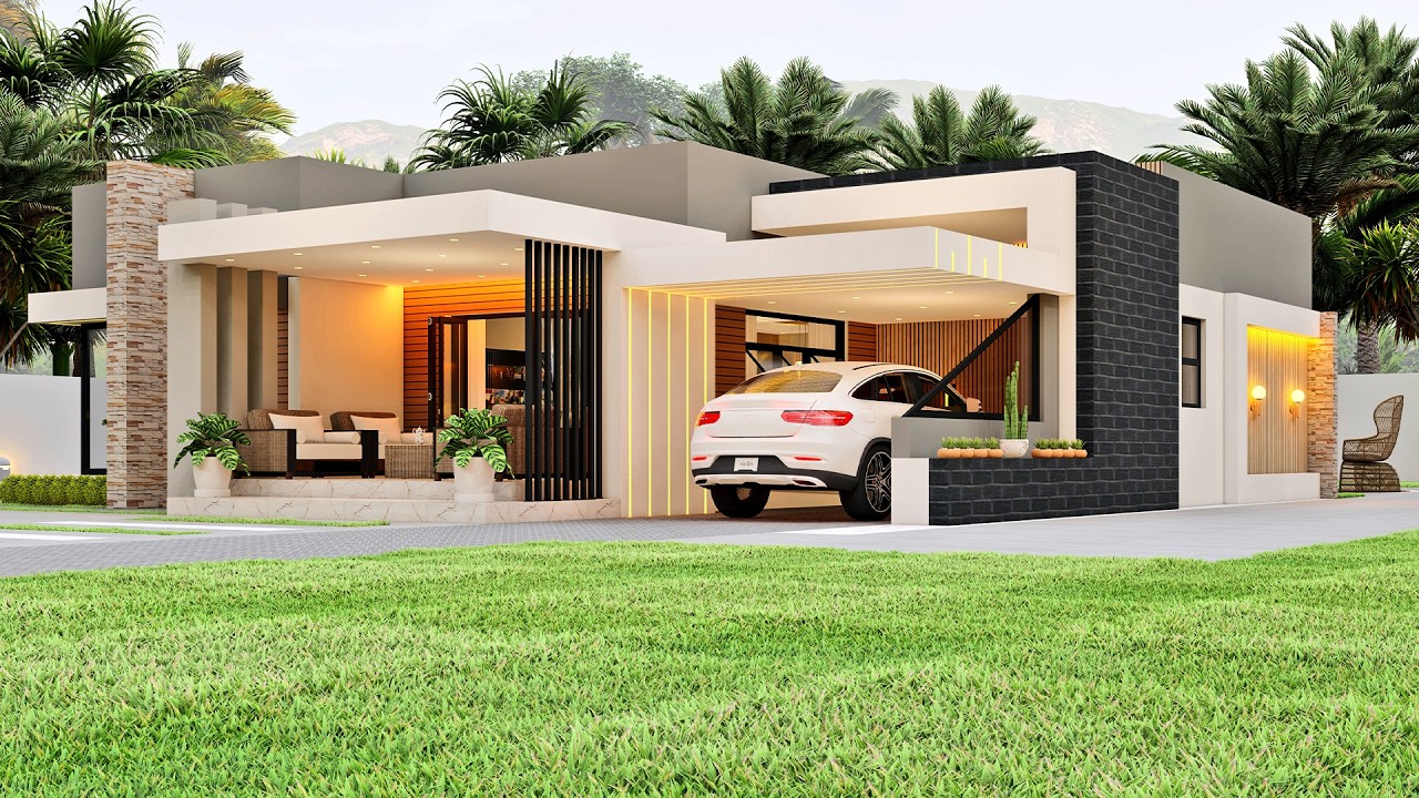 Sleek & Stylish: Modern Hidden Roof Masterpiece (Full Tour!) 17mx17m