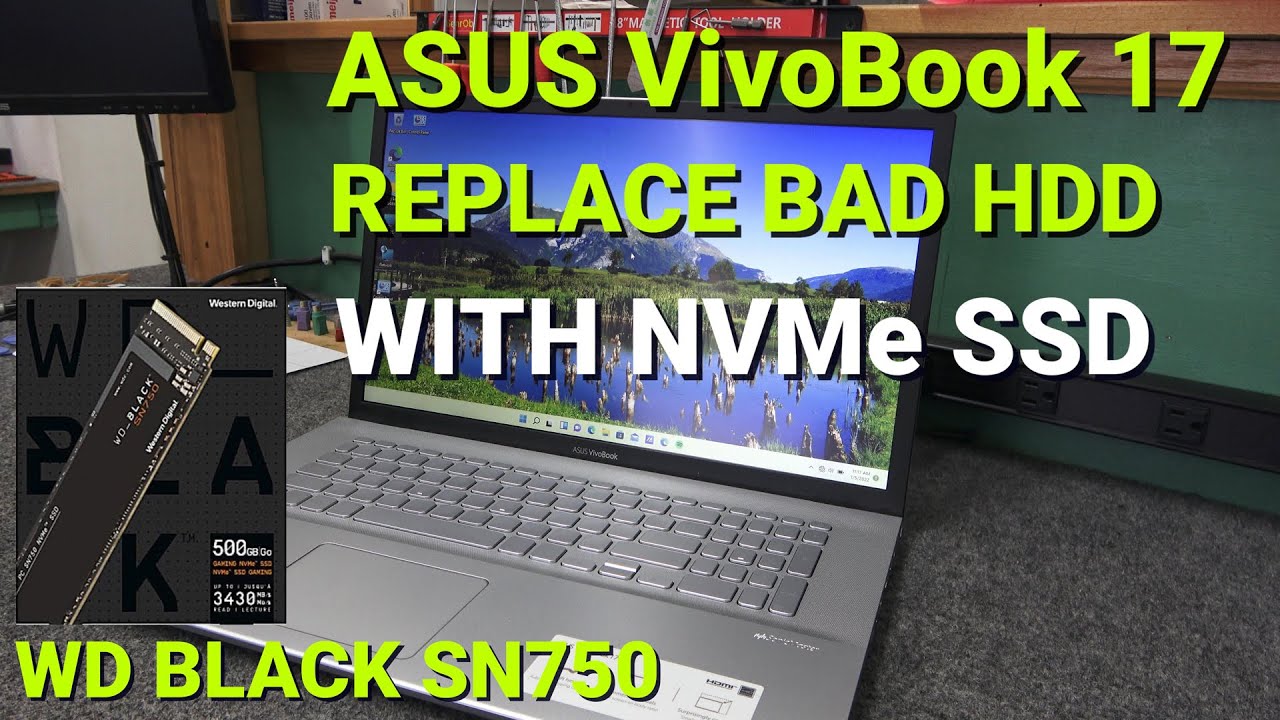 ASUS VivoBook 17 ЗАМЕНИТЕ НЕИСПРАВНЫЙ ЖЕСТКИЙ ДИСК НА M.2 NVMe SSD X712JA
