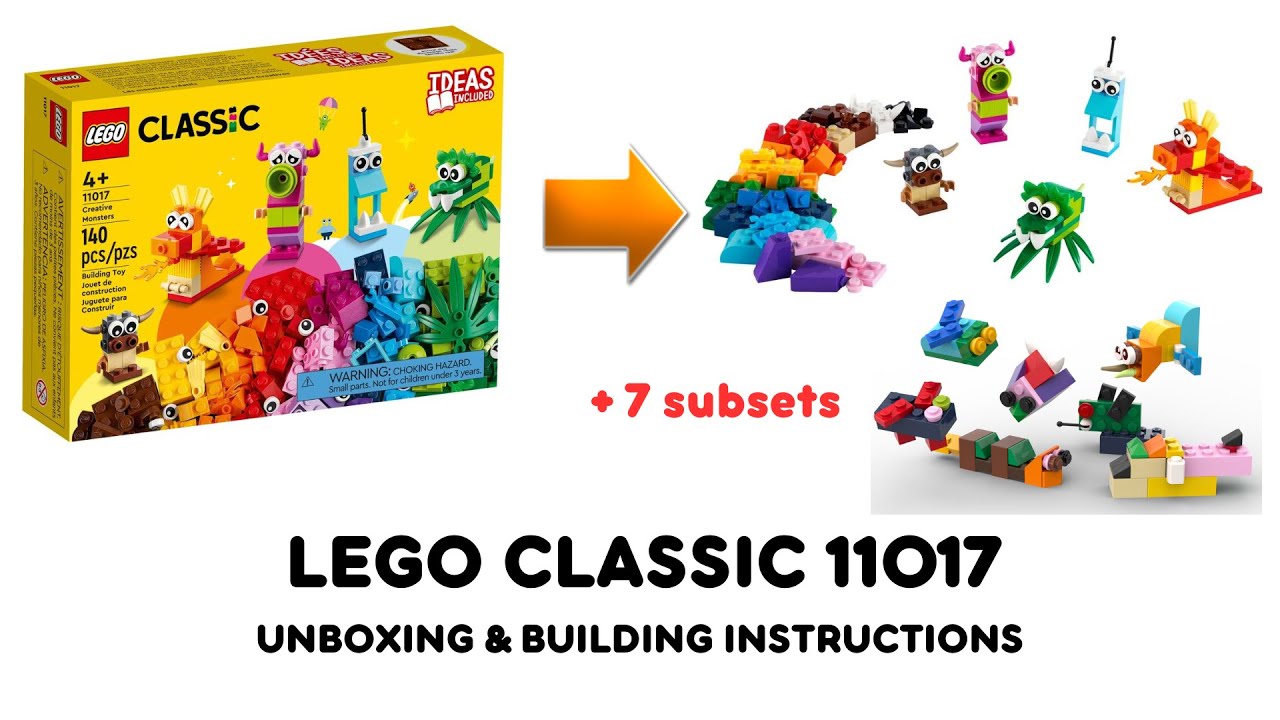 Lego classic 11017 ideas Unboxing and Building instructions
