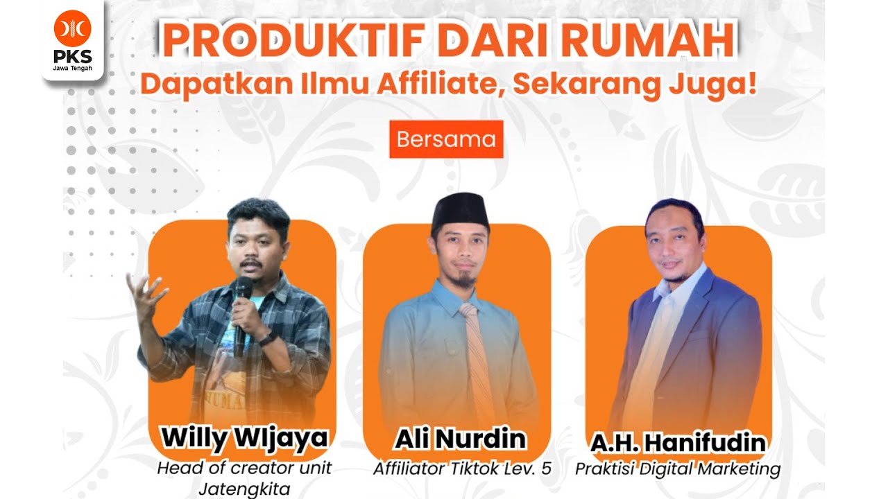 PRODUKTIF DARI RUMAH - BOEMKraf DPW PKS JATENG